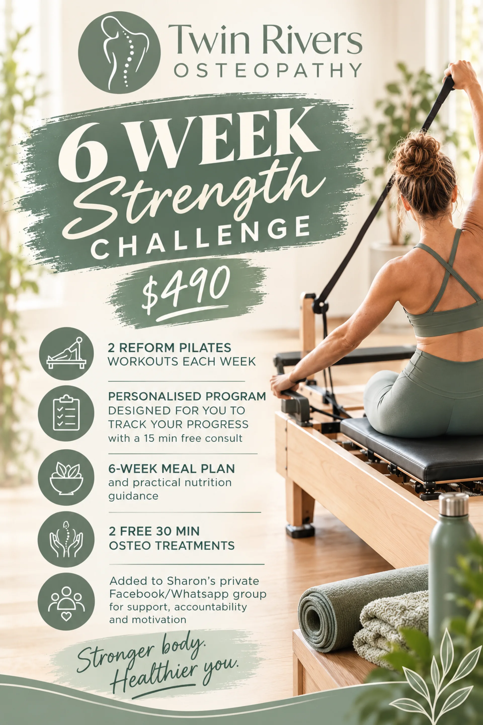 Six Week Strength Challenge Poster