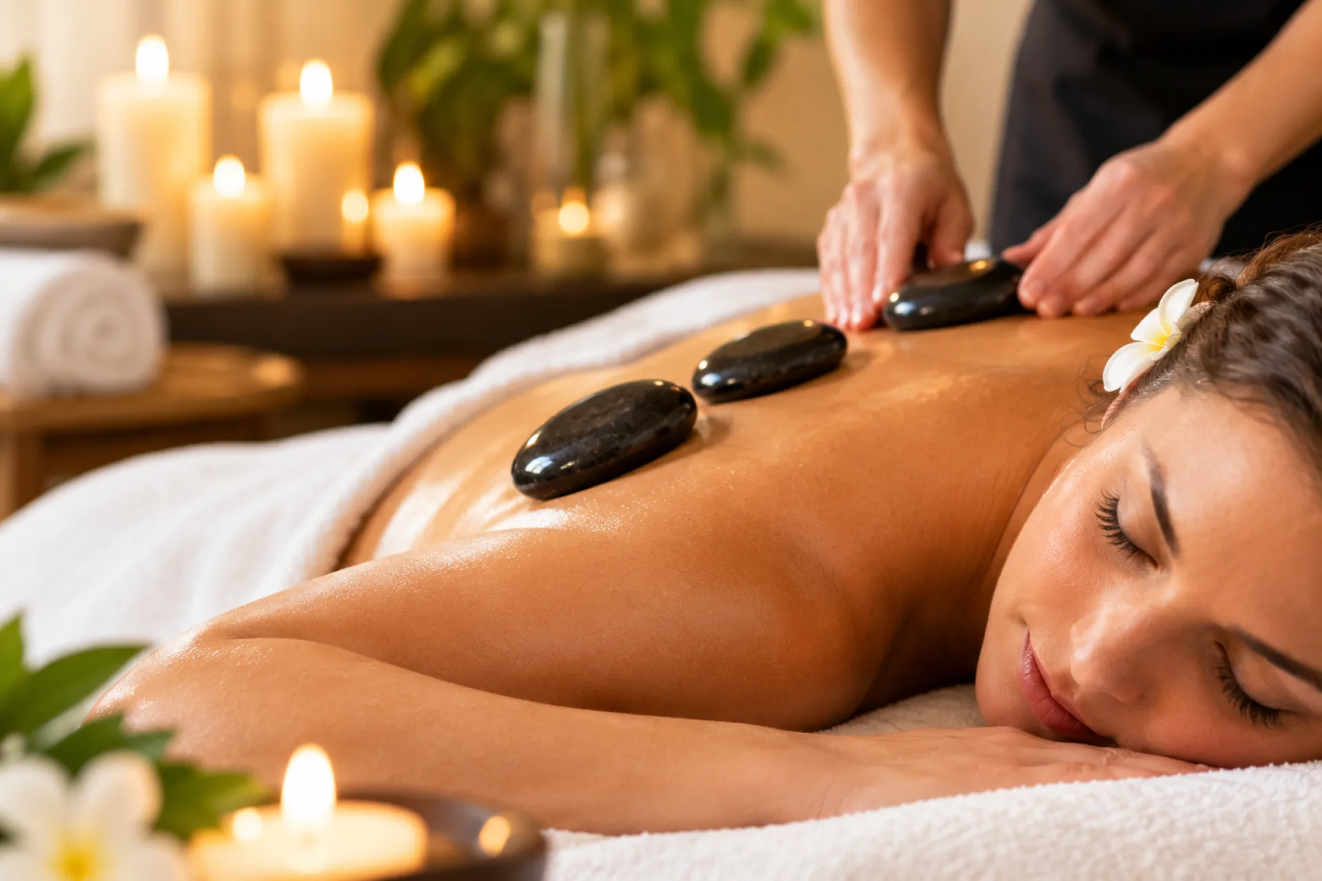 Tranquil Hot Stone Spa Massage